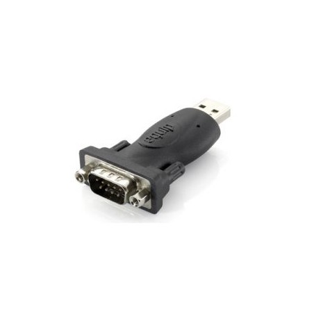 Adaptador EQUIP USB 2.0/M a RS232/M Negro (EQ133382)
