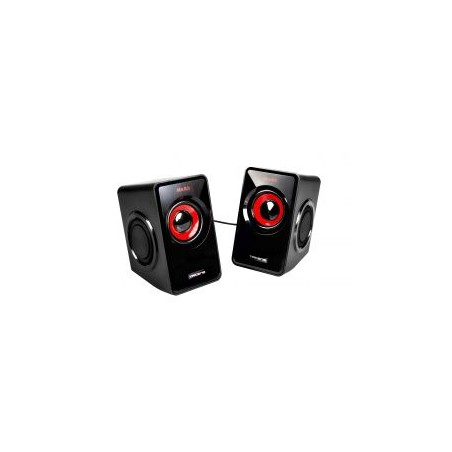 Altavoces Mars Gaming 2.0 10W USB 3.5mm Negros (MS1)