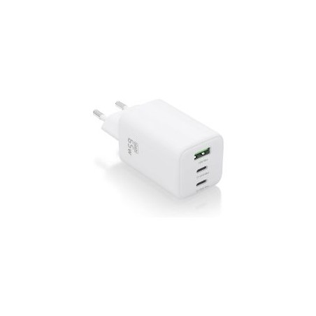 Cargador AISENS USB-A/C 65W Blanco (ASCH-65W3P041-W)