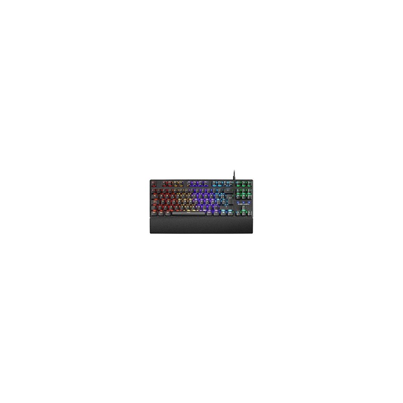 Teclado Mars Gaming LED RGB USB 1.5m Negro (MKTKLRES)