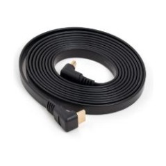 Cable Engel HDMI-A M/M Plano Acodado 3m Negro (AV0743C)