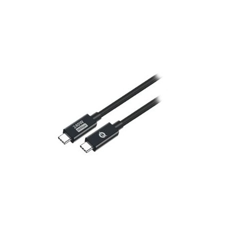 Cable CONCEPTRONIC USB-C M/M 240W 2m Negro (ETTA04B20)