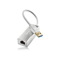 Adaptador NGS USB 3.0 a RJ45 GbE Plata (HACKER3.0)
