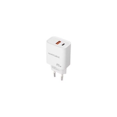 Cargador de Pared Nanocable USB-A/C Blanco (10.10.2007)