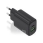 Cargador Pared AISENS Usb-A/Usb-C 20w Negro (A110-0910)