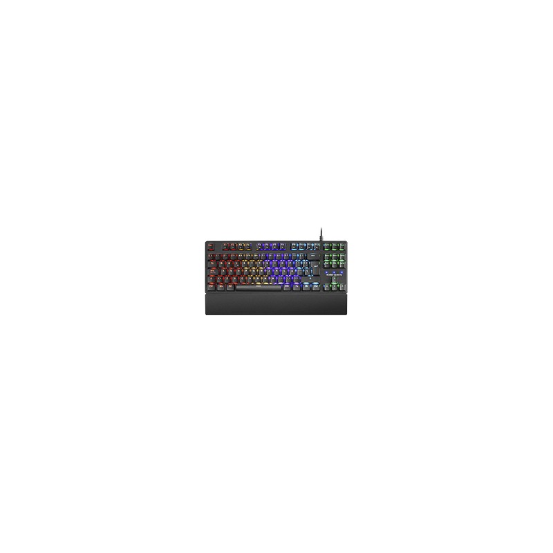 Teclado Mars Gaming LED RGB USB 1.5m Negro (MKXTKLBES)