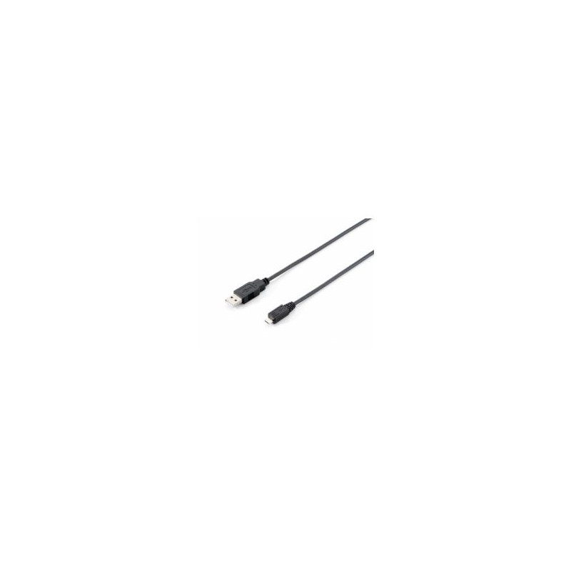 Cable EQUIP USB-A/M a mUSB-B/M 1m Negro (EQ128594)