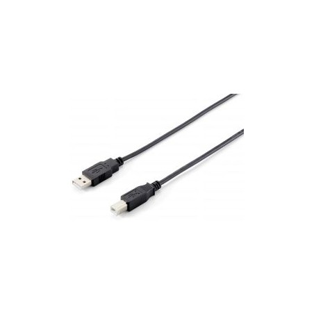 Cable EQUIP USB-A/M a USB-B/M 1m Negro (EQ128863)