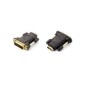 Adaptador EQUIP HDMI/H a DVI/M Negro (EQ118908) Adaptador EQUIP HDMI/H a DVI/M Negro (EQ118908)