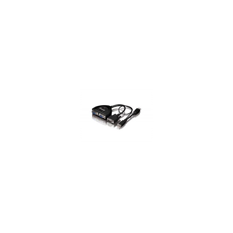 Splitter EQUIP 1xVGA In 2xVGA Out Negro (EQ332521)