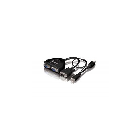 Splitter EQUIP 1xVGA In 2xVGA Out Negro (EQ332521)