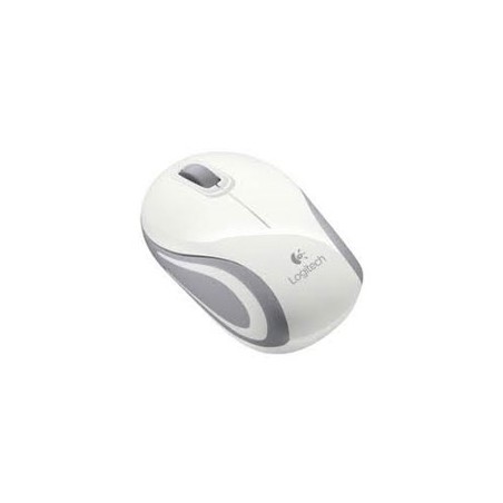 Ratón Mini LOGITECH M187 Wireless Blanco (910-002735)