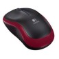 Ratón LOGITECH M185 Wireless 1000dpi Rojo (910-002237)