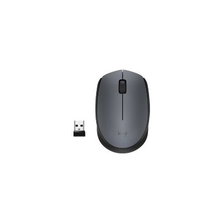 Ratón LOGITECH M170 Wireless 2.4Ghz Gris (910-004642)