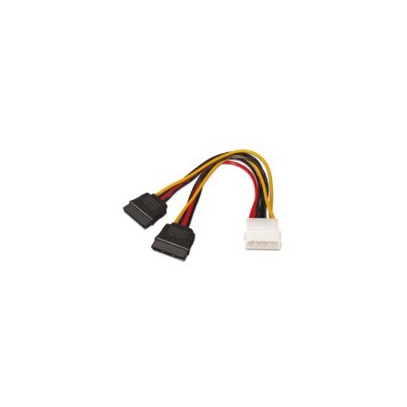 Nanocable 2xSATA a Molex (4-pin) 30cm (10.19.0102)