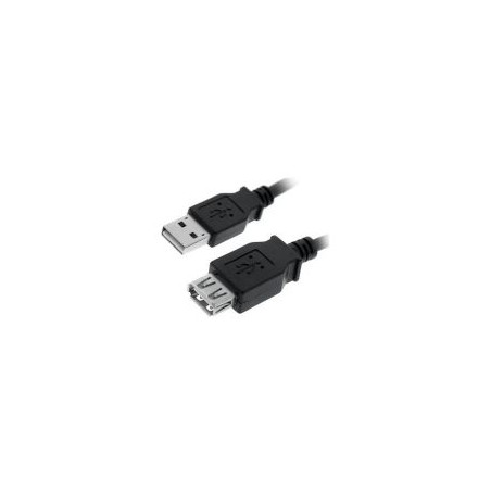 Nanocable USB-A/M a USB-A/H 3m Negro (10.01.0204-BK)