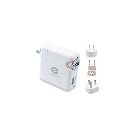 Cargador Coche/Pared CONCEPTRONIC 2xUSB (CUSBCHARKIT)