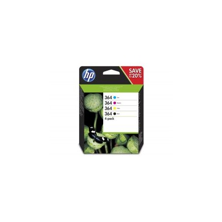 Tinta HP 364 Pack Tricolor/Negro 3ml/6ml (N9J73AE)