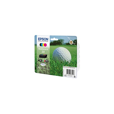 Tinta Epson 34 Pack Negro/Tricolor (C13T34664010)
