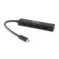 Hub EQUIP Life USB-C 3.0 a 4xUSB-A 3.0 Negro (EQ128954)