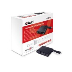 Mini Dock Club 3D USB-A/USB-C/VGA Negro (CSV-1532)