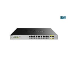 Switch D-Link 24xRJ45 GbE 2xSFP PoE Rack (DGS-1026MP)