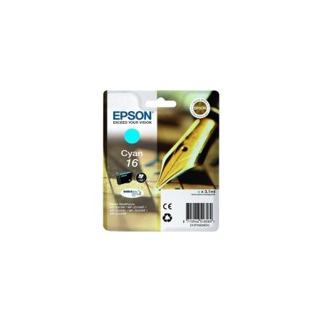 Tinta Epson 16 T1622 Cian 3.1ml 165 pág (C13T16224012)
