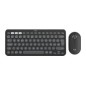 T+Ratón LOGITECH Pebble 2 RF BT Grafito (920-012227)