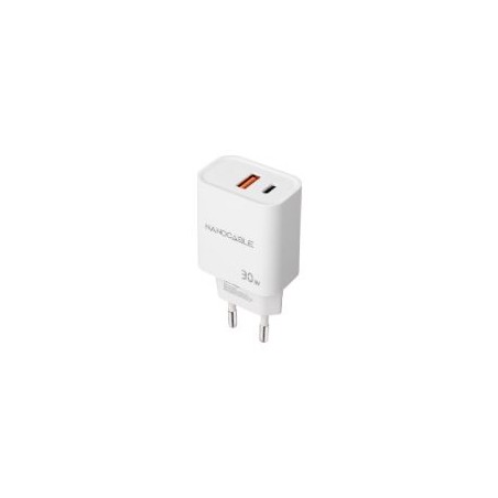 Cargador Pared Nanocable USB-A/C 30W Blanco(10.10.2011)