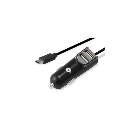 Cargador CONCEPTRONIC Coche 2xUSB-A Negro (CARDEN05B)