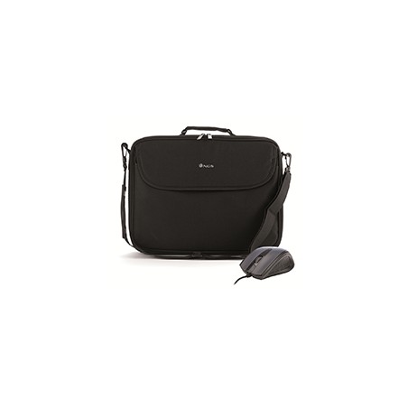 Maletín+Ratón NGS Monray 16" Negro (BUREAUKIT)