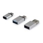 Adaptadores EQUIP USB-A USB-C mUSB Plata (EQ133475) Adaptadores EQUIP USB-A USB-C mUSB Plata (EQ133475)