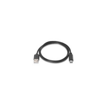 Nanocable USB-A/M a USB-C/M 1m Negro (10.01.2101)