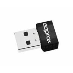 Adaptador Approx Nano WiFi 5 USB Negro (APPUSB600NAV2)