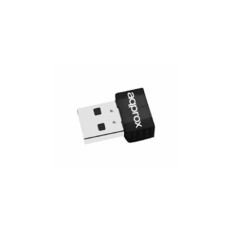 Adaptador Approx Nano WiFi 5 USB Negro (APPUSB600NAV2)