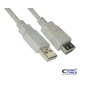 Nanocable USB-A/M a USB-A/H 3m Beige (10.01.0204)
