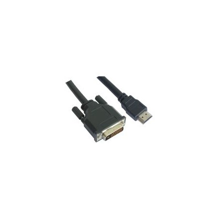 Nanocable DVI 18+1/M a HDMI A/M 1.8m Negro (10.15.0502)