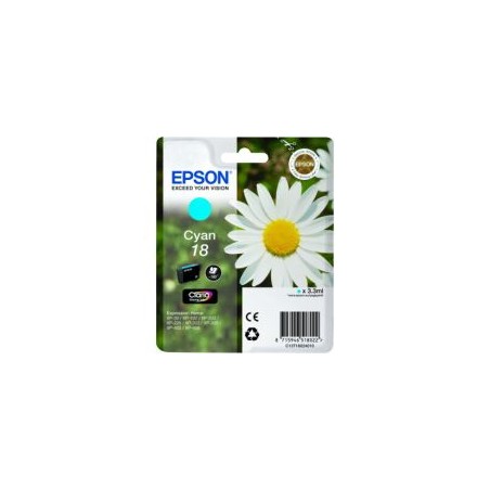 Tinta Epson 18 T1802 Cian 3.3ml 180 pág (C13T18024012)