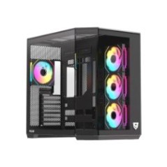 Caja Nfortec Pulsar ARGB ATX ITX Negra (NF-CS-PULSAR-B)