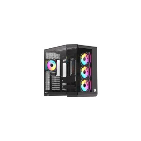 Caja Nfortec Pulsar ARGB ATX ITX Negra (NF-CS-PULSAR-B)