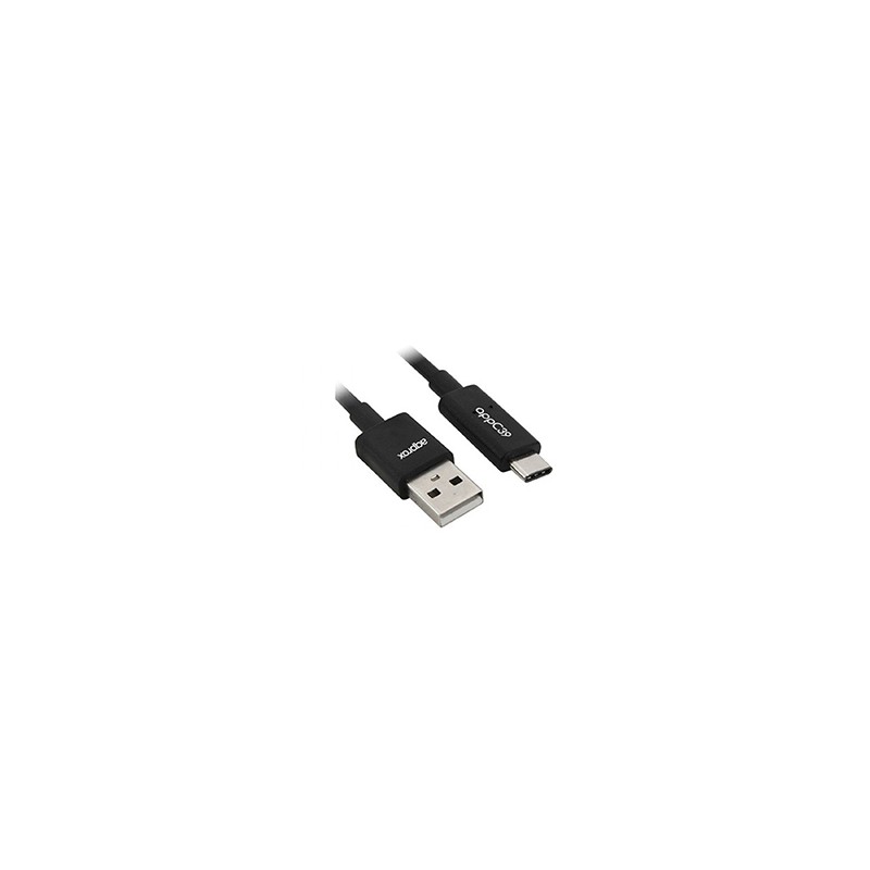 Cable Approx USB-A/M a USB-C/M 1m Negro (APPC39) Cable Approx USB-A/M a USB-C/M 1m Negro (APPC39)