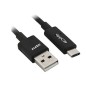 Cable Approx USB-A/M a USB-C/M 1m Negro (APPC39) Cable Approx USB-A/M a USB-C/M 1m Negro (APPC39)