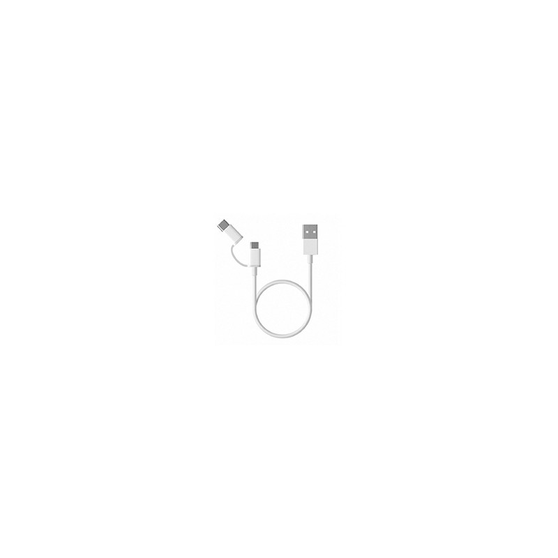 Cable XIAOMI M-USB/C a USB-A 30cm Blanco (SJV4083TY) Cable XIAOMI M-USB/C a USB-A 30cm Blanco (SJV4083TY)