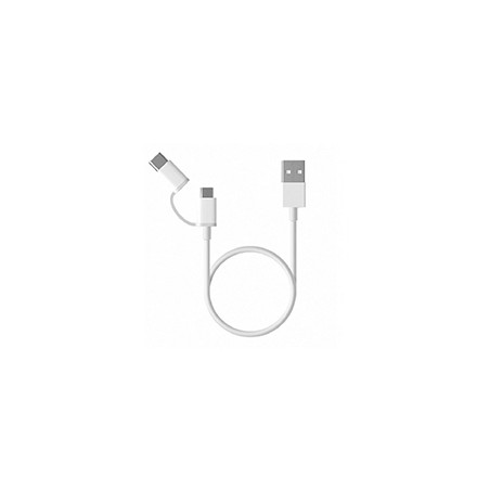 Cable XIAOMI M-USB/C a USB-A 30cm Blanco (SJV4083TY)