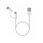 Cable XIAOMI M-USB/C a USB-A 30cm Blanco (SJV4083TY) Cable XIAOMI M-USB/C a USB-A 30cm Blanco (SJV4083TY)