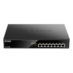 Switch D-Link 8xRJ45 GbE PoE Rack 1U Negro (DGS-1008MP)