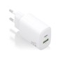 Cargador Pared AISENS Usb-C/Usb-A 20W Blanco(A110-0909)