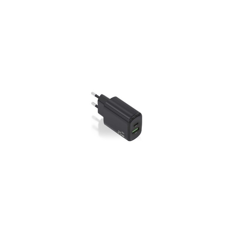 Cargador Pared AISENS Usb-C Usb-A 25W Negro (A110-0912)