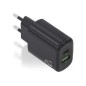 Cargador Pared AISENS Usb-C Usb-A 25W Negro (A110-0912)