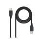 Nanocable USB-A/M a USB-A/M 1m Negro (10.01.1001-BK)